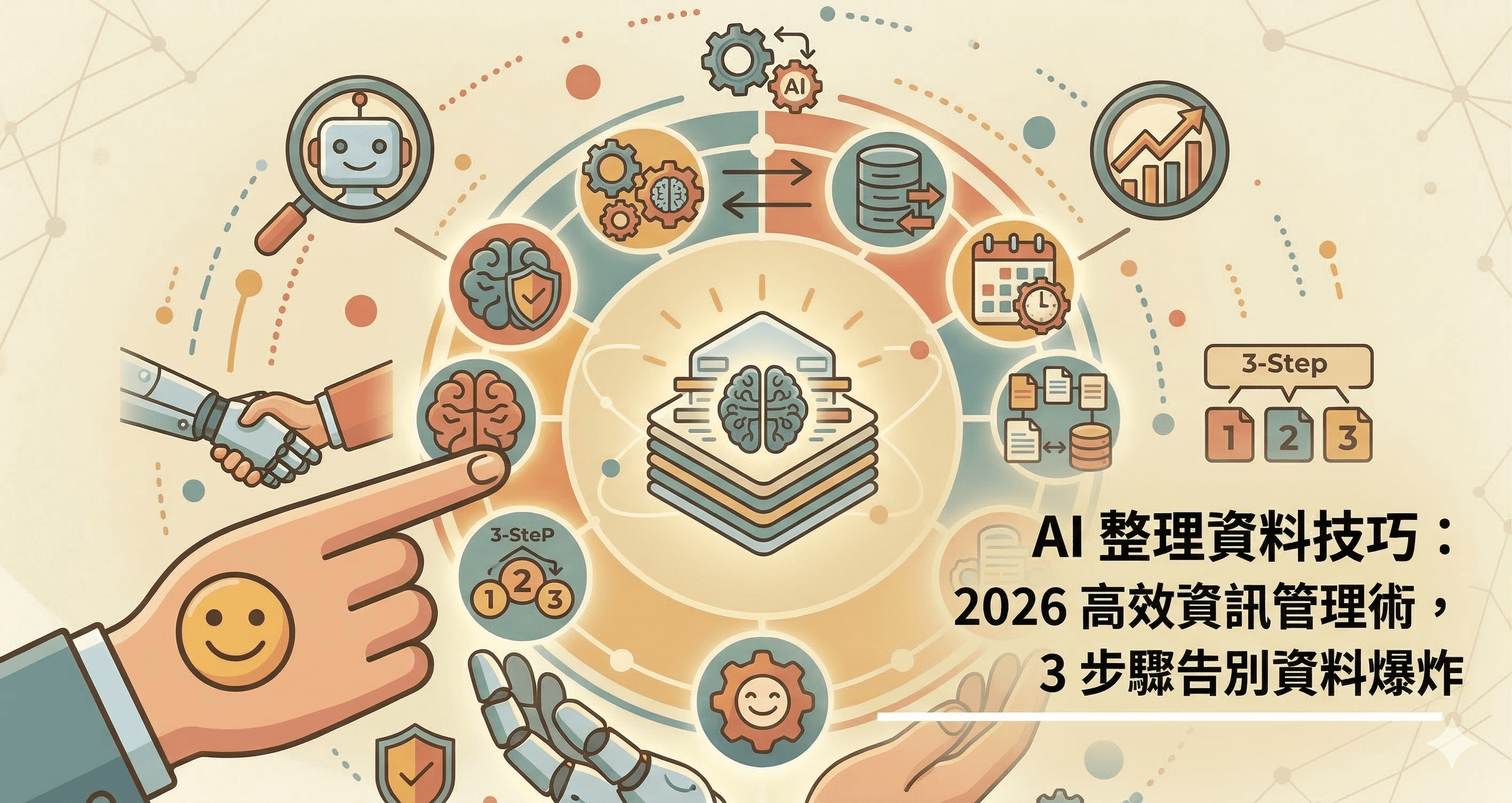 AI 整理資料技巧：2026 高效資訊管理術，3 步驟告別資料爆炸