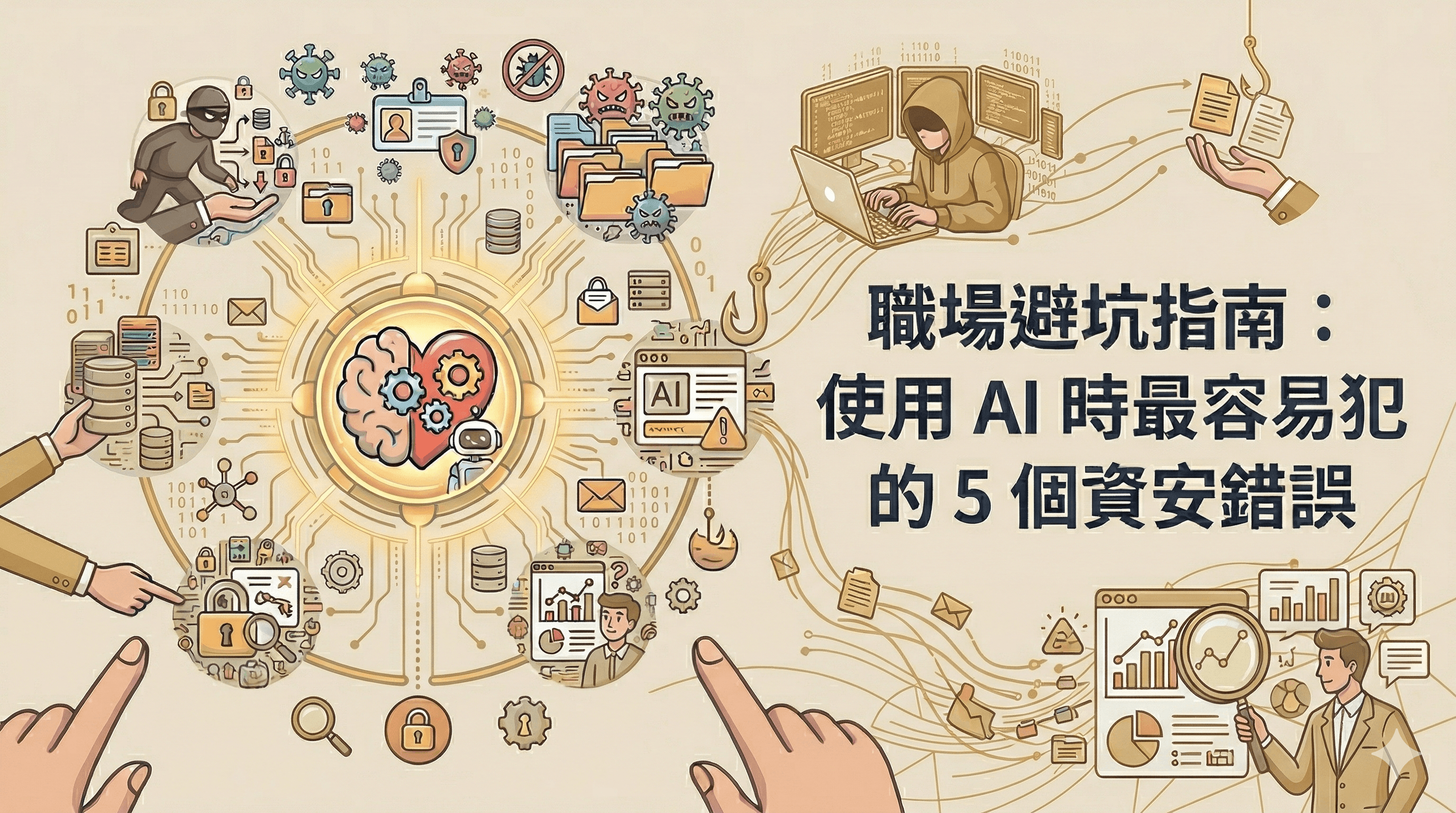 職場避坑指南：使用 AI 時最容易犯的 5 個資安錯誤