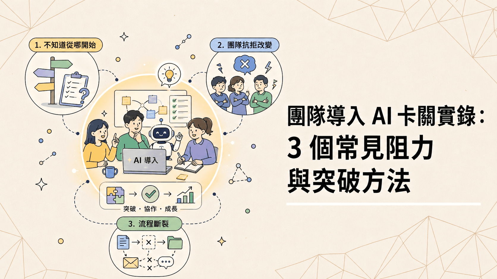 團隊導入 AI 卡關實錄：3 個常見阻力與突破方法