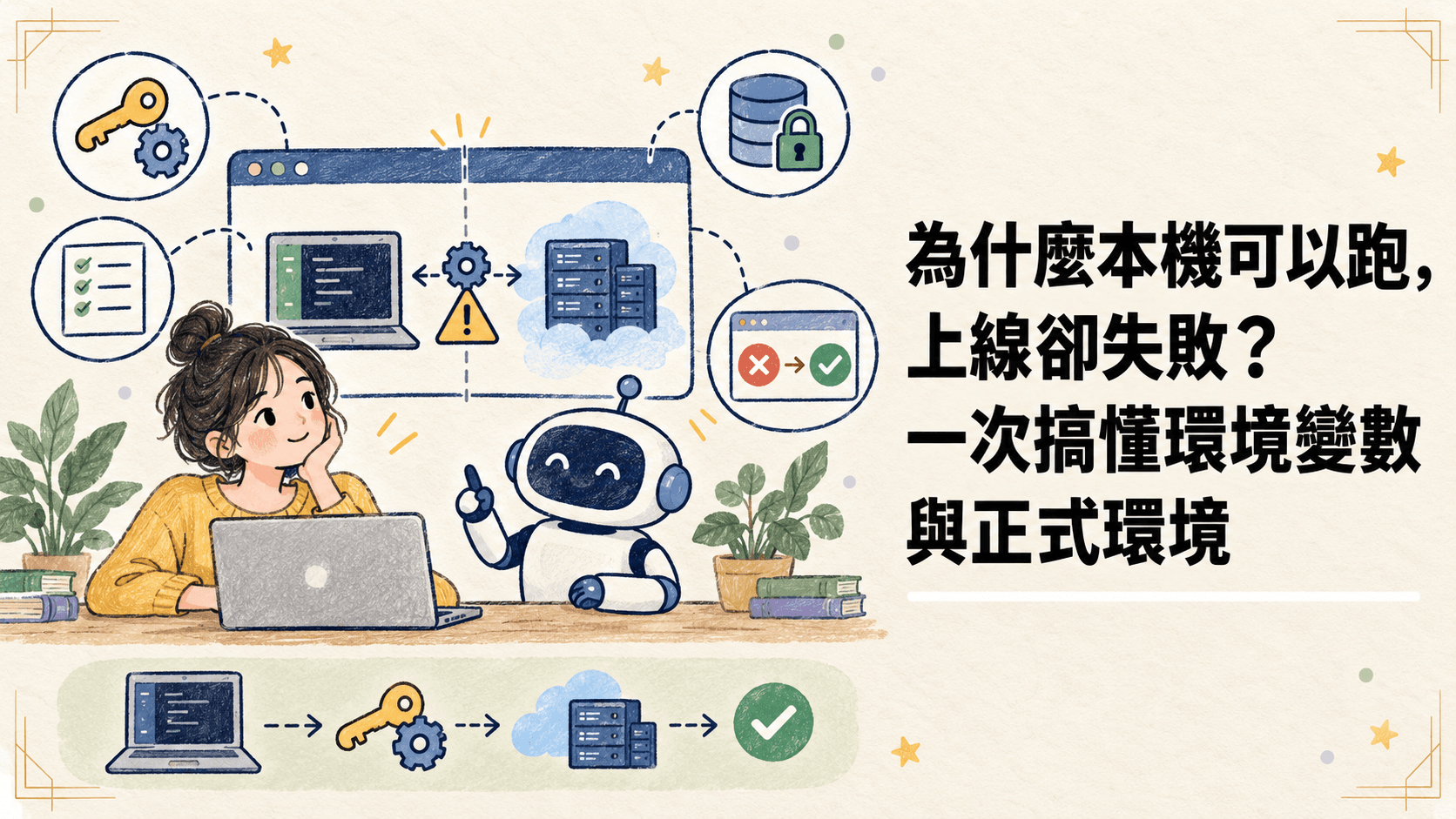 為什麼本機可以跑，上線卻失敗？一次搞懂環境變數與正式環境