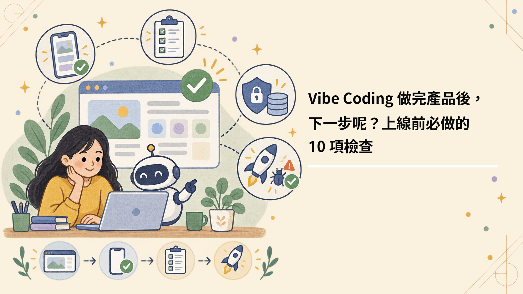 Vibe Coding 做完產品後,下一步呢?上線前必做的 10 項檢查